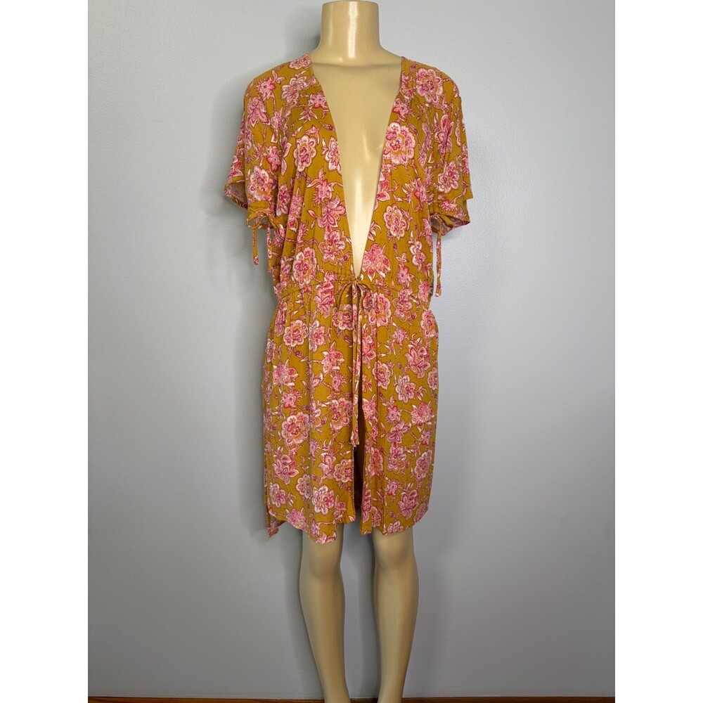 Maurices Women's Yellow Rayon Cover Up Top Size L